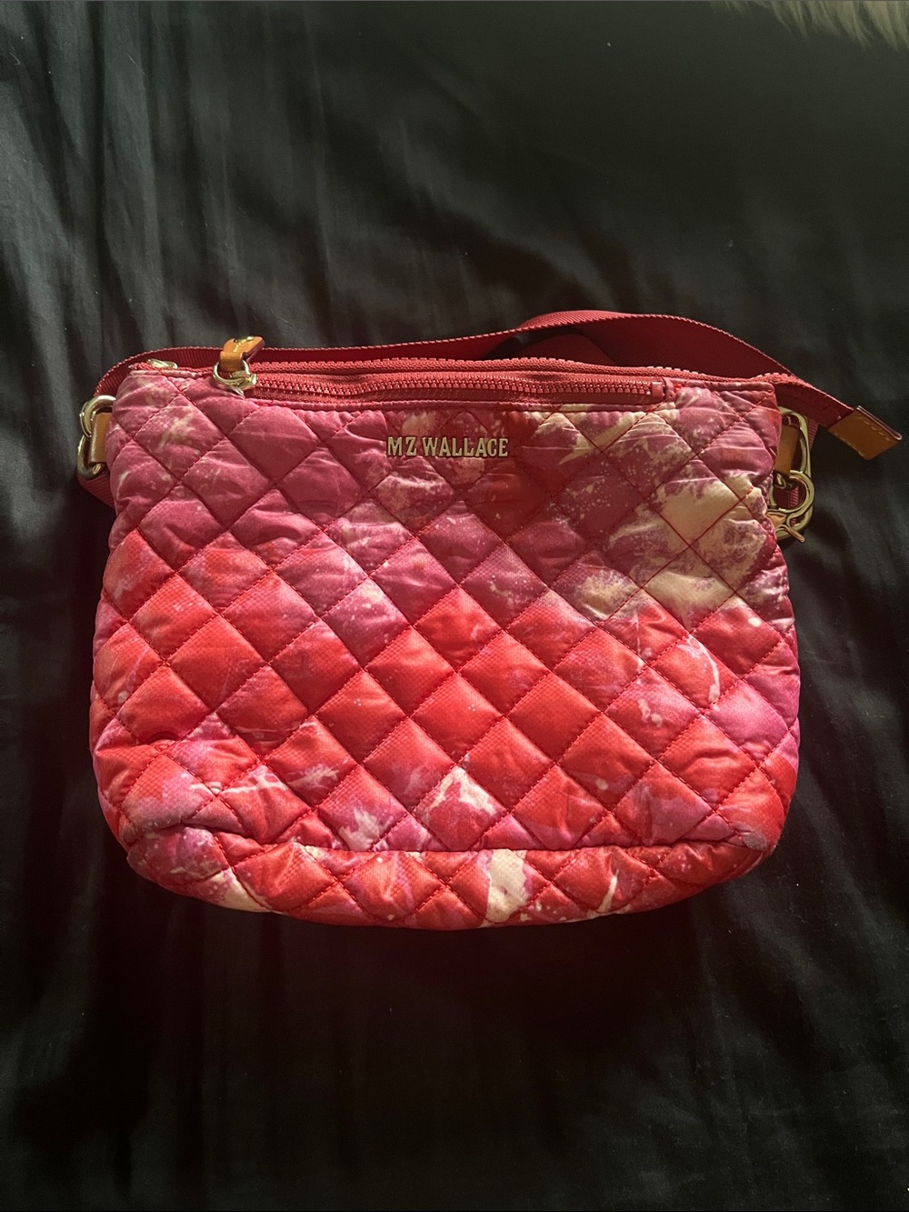 MZ Wallace Quilted Red Crossbody Bag - Picture 6 of 6